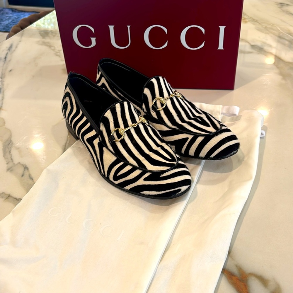 Gucci Jodaan pony hair horsebit loafer size 40 - Picture 2 of 3